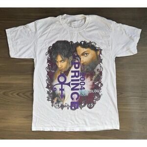 Vintage 2004‎ Prince Musicology Tour Collage Double-Sided T Shirt Size L